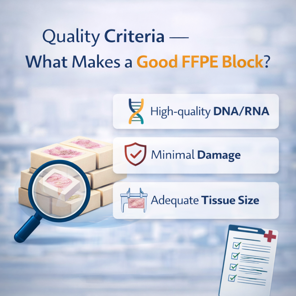 Quality criteria for FFPE blocks